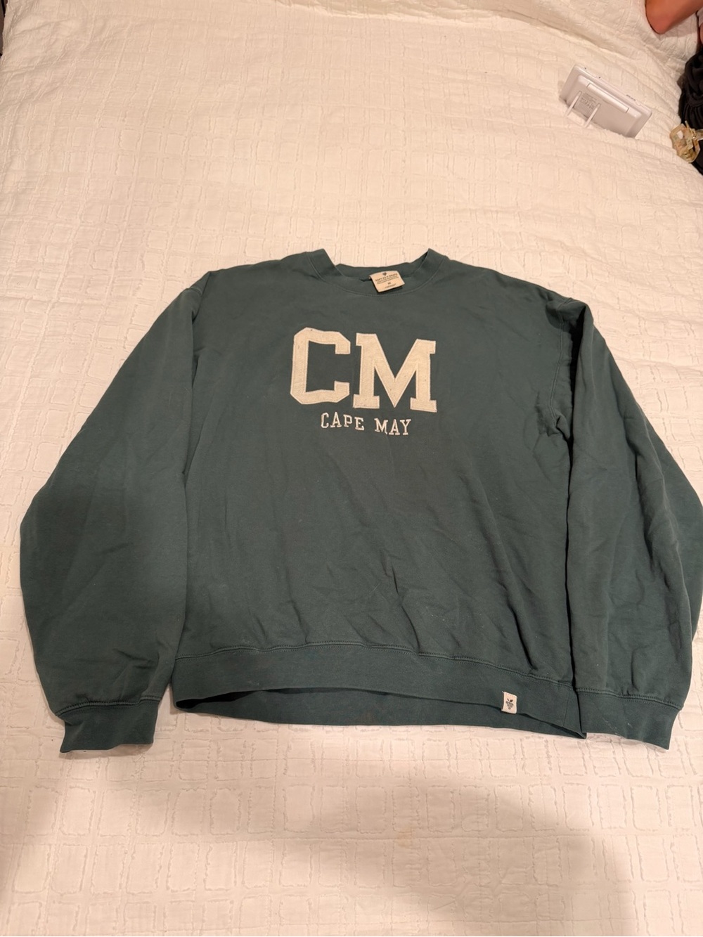 Cape May “CM” Pullover Sweatshirt - Dark Teal